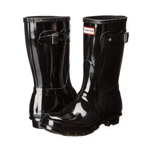 Hunter Original Short Gloss Rain Boots Black Women’s Size 9 US 7 UK Waterproof